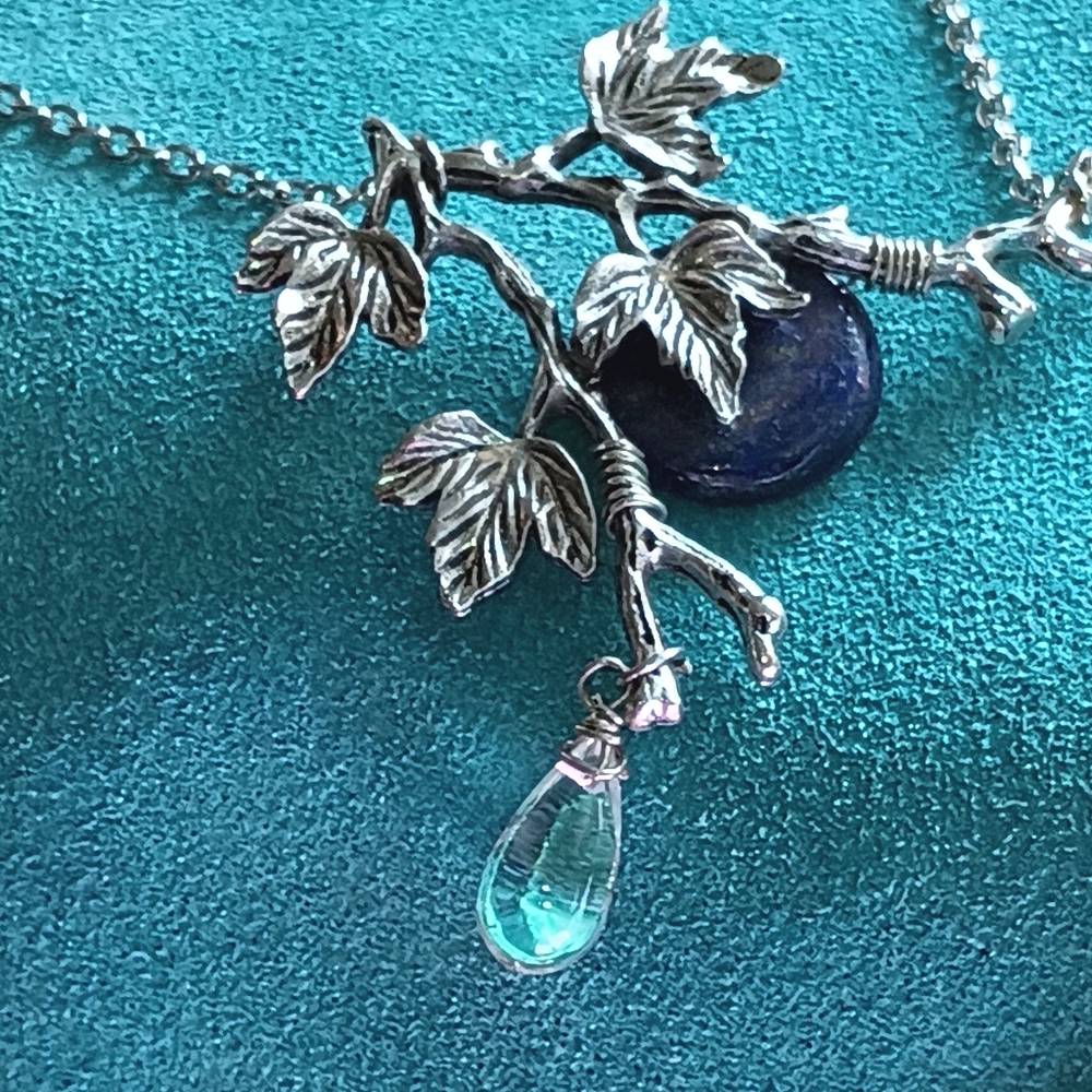 Dark Night Sodalite Silhouette Necklace - Picture 6 of 10